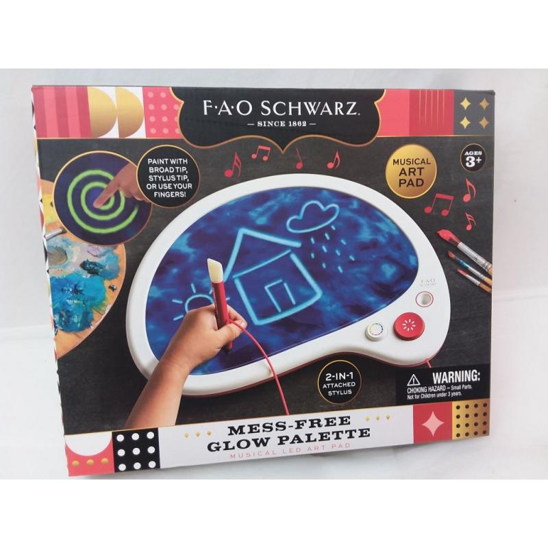 Fao Schwarz Mess-free Drawing Musical Glow Palette