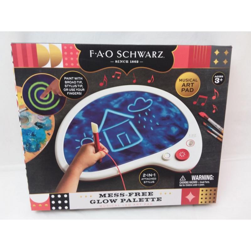 Fao Schwarz Mess-free Drawing Musical Glow Palette
