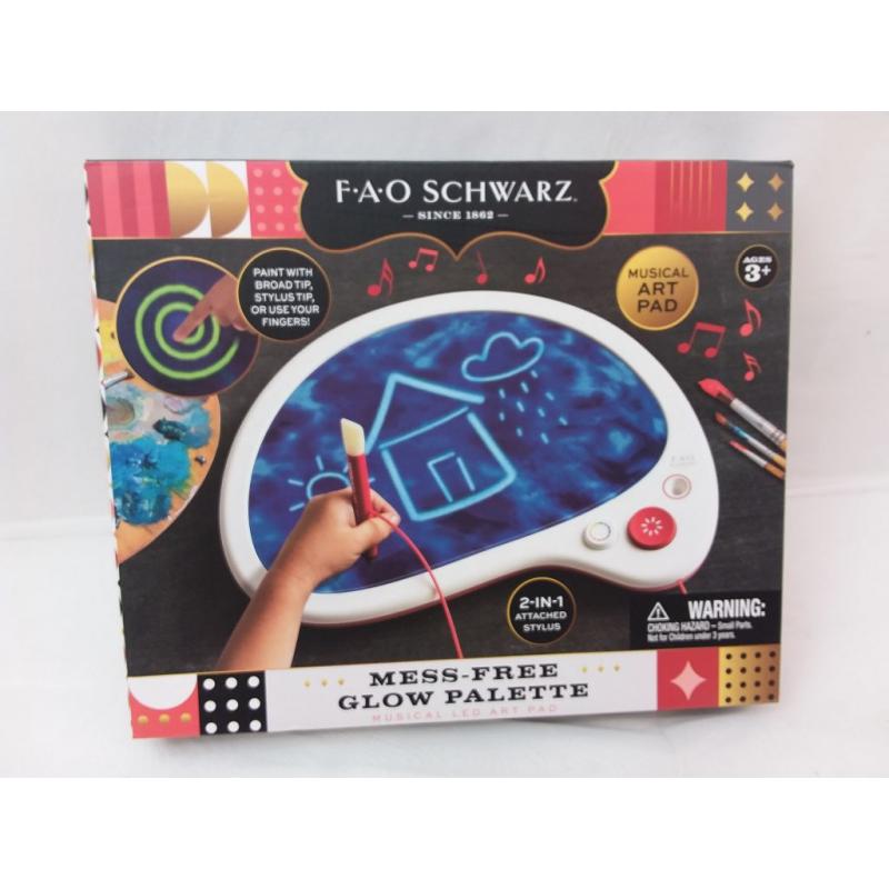 Fao Schwarz Mess-free Drawing Musical Glow Palette