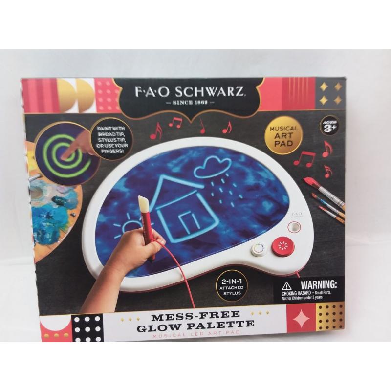 Fao Schwarz Mess-free Drawing Musical Glow Palette