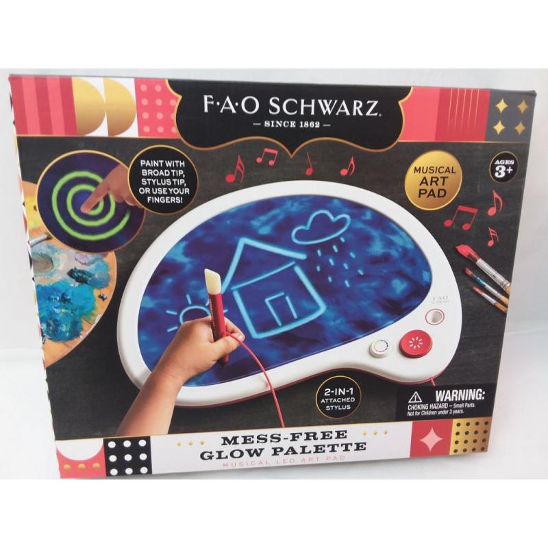 Fao Schwarz Mess-free Drawing Musical Glow Palette