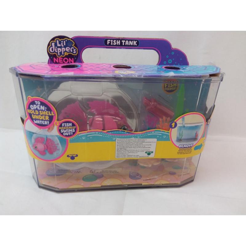 Little Live Pets Lil' Dippers Neon Fish Tank Playset