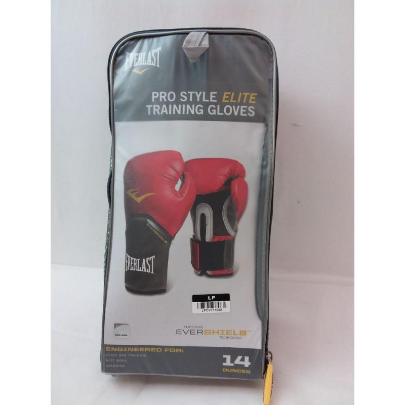 Everlast Pro Style Elite Gloves 14oz - Red