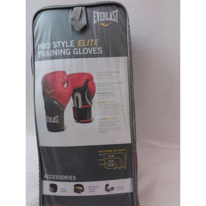 Everlast Pro Style Elite Gloves 14oz - Red