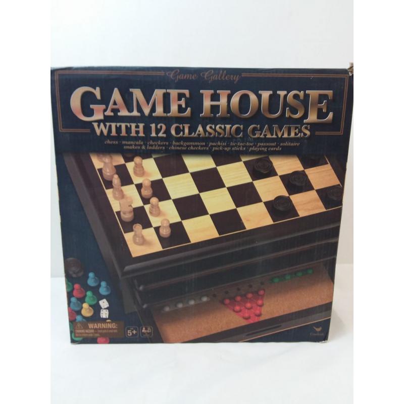 Game Gallery 12 in 1 Game House Board Game