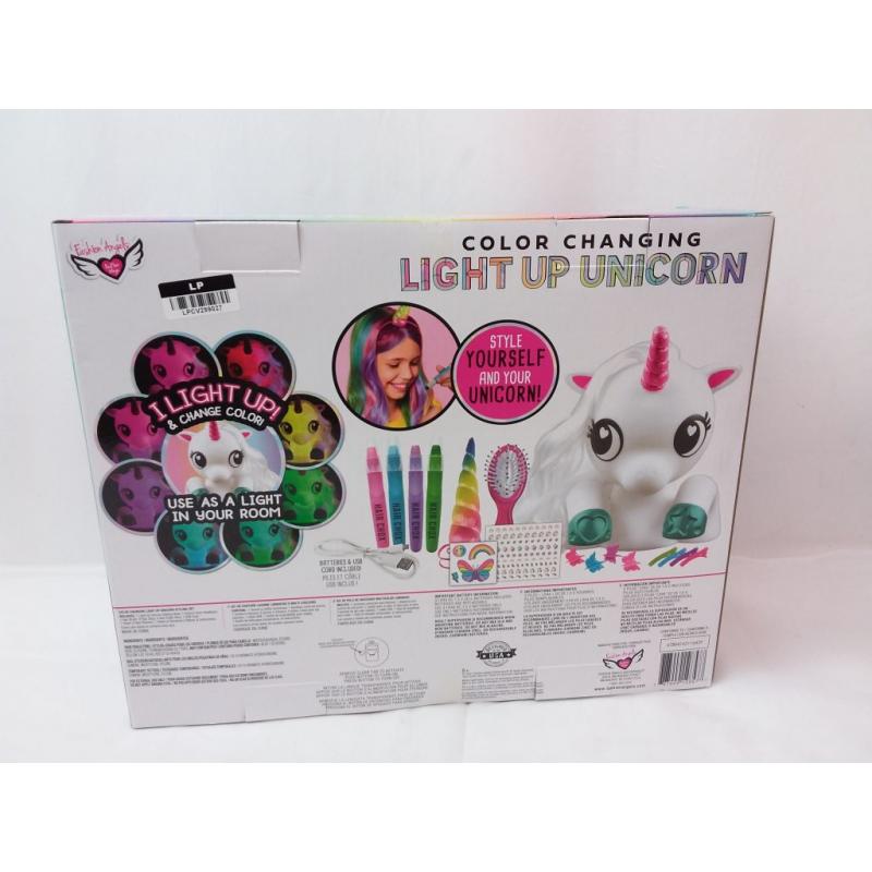 Fashion Angels Color Changing Light Up Unicorn Style Yourself