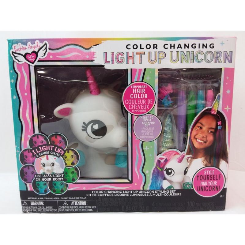 Fashion Angels Color Changing Light Up Unicorn Style Yourself