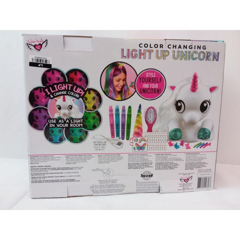 Fashion Angels Color Changing Light Up Unicorn Style Yourself