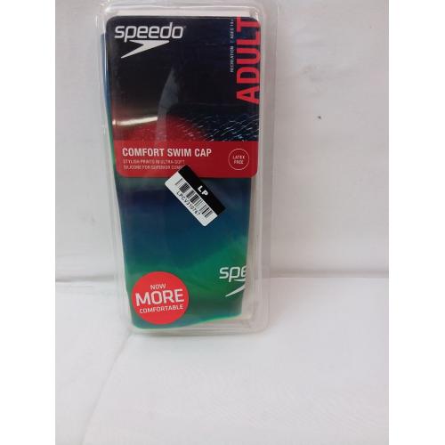 Speedo Adult Printed Swim Cap - Navy