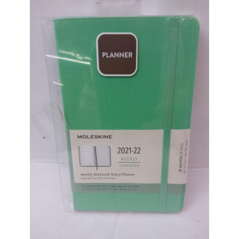 2021-22 Academic 18 Month Planner 5 x 8.25 Weekly Large New Color - Moleskine