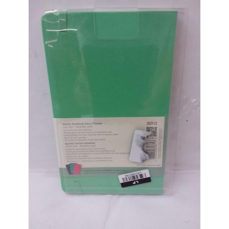 2021-22 Academic 18 Month Planner 5 x 8.25 Weekly Large New Color - Moleskine