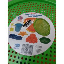 8 Piece Jumbo Value Beach Bucket