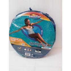 Swimways Spring Float Papasan Pool Lounger With Hyper-flate Valve - Blue