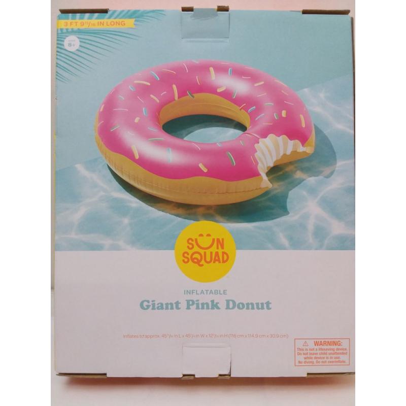 Giant Pink Donut Pool Float