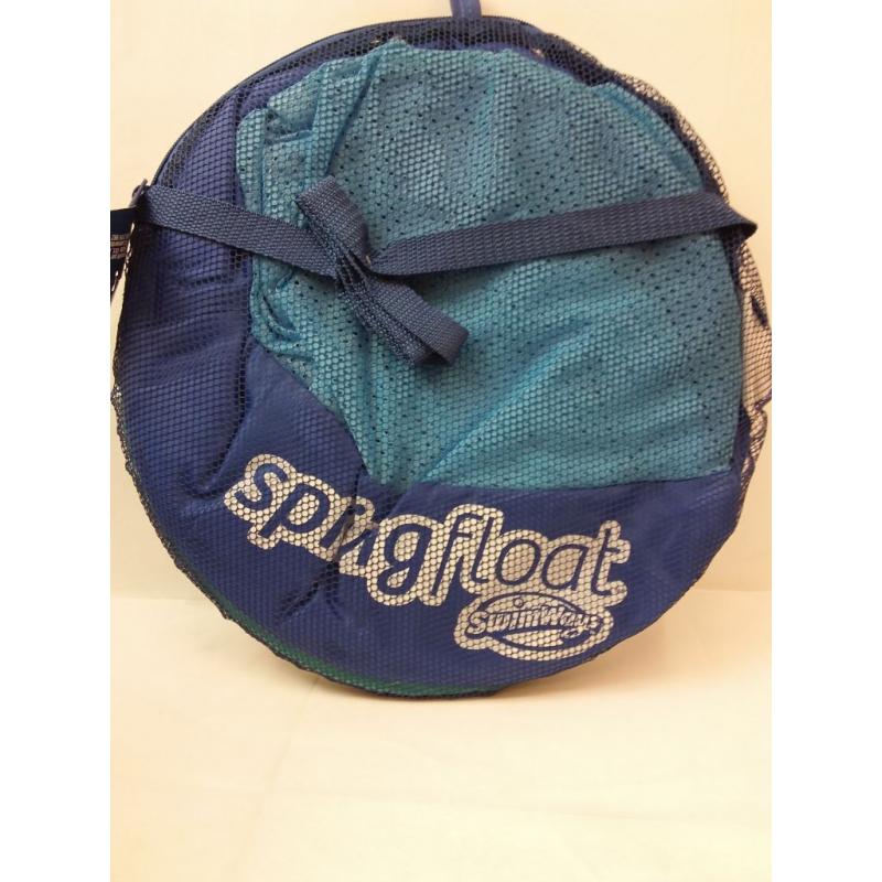 Swimways Spring Float Papasan Pool Lounger With Hyper-flate Valve - Blue