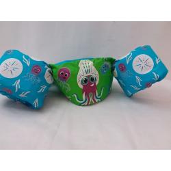 Kids' Stearns Original Puddle Jumper Swim Shifters Pool Floatie - Green/Blue