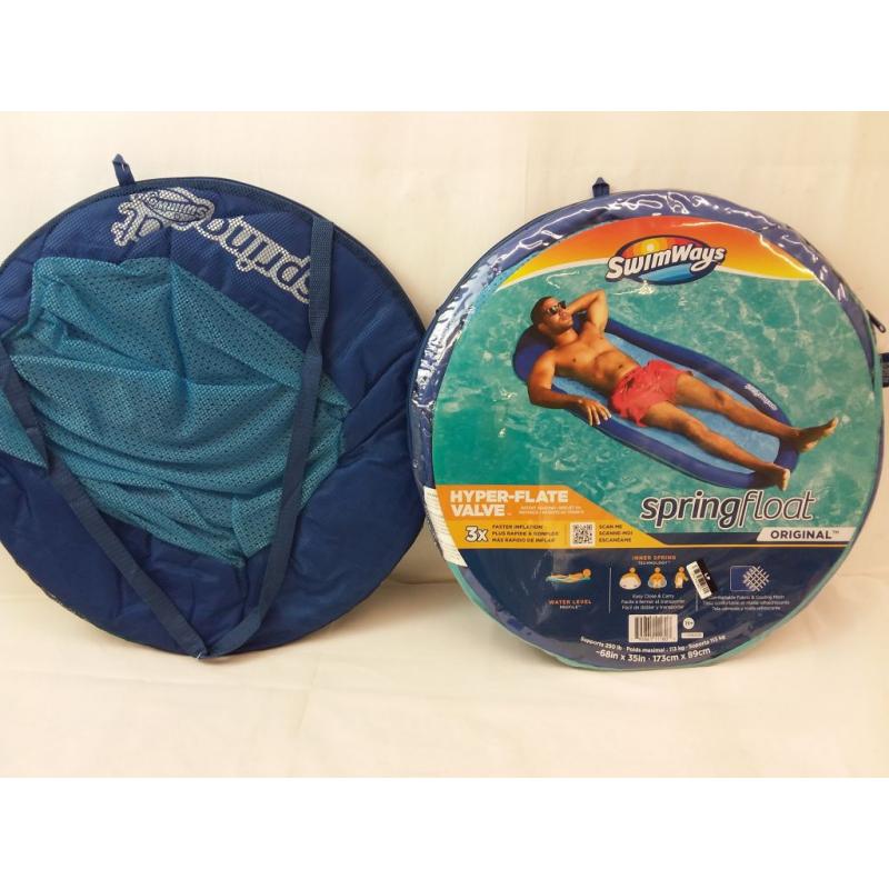 Swimways Spring Float Inflatable Pool Lounger With Hyper-flate Valve
