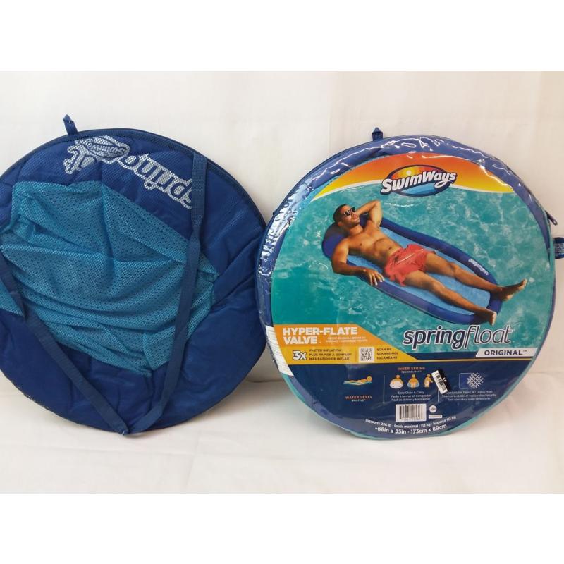 Swimways Spring Float Inflatable Pool Lounger With Hyper-flate Valve