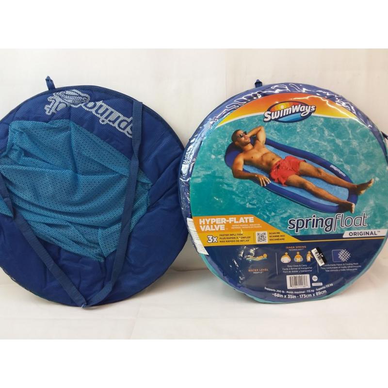 Swimways Spring Float Inflatable Pool Lounger With Hyper-flate Valve