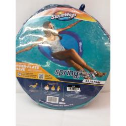 Swimways Spring Float Papasan Pool Lounger With Hyper-flate Valve - Blue -