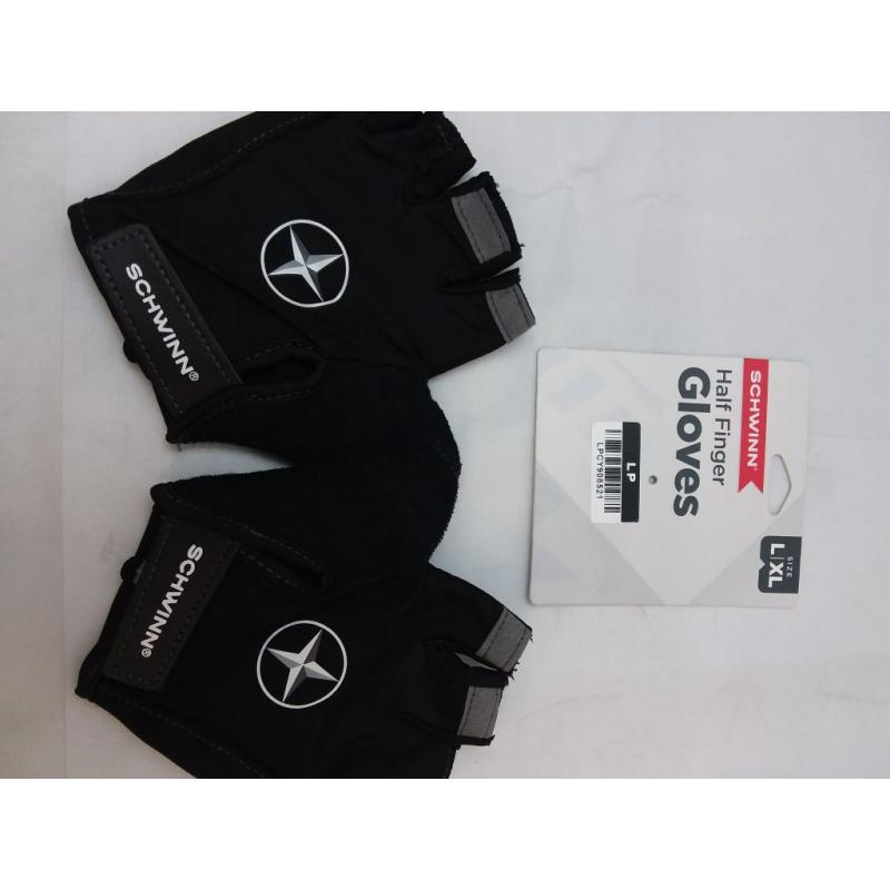 Bike Half-Finger Gloves L/XL - Black