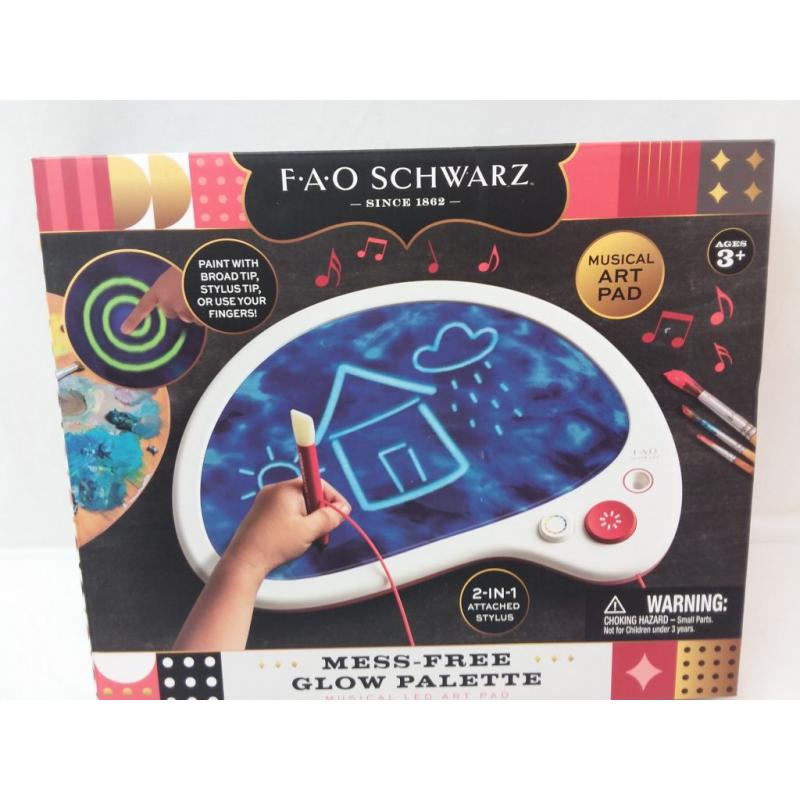 Fao Schwarz Mess-free Drawing Musical Glow Palette