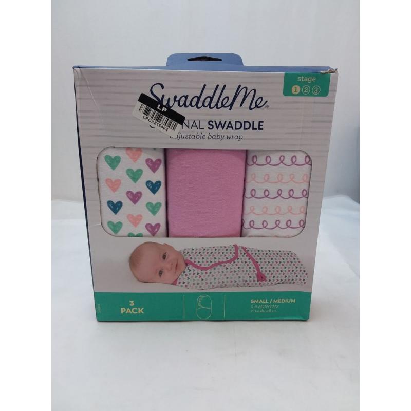 3pk small/medium Swaddle Blanket