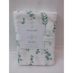 The Peanutshell Fitted Crib Sheet - Floral Leaves