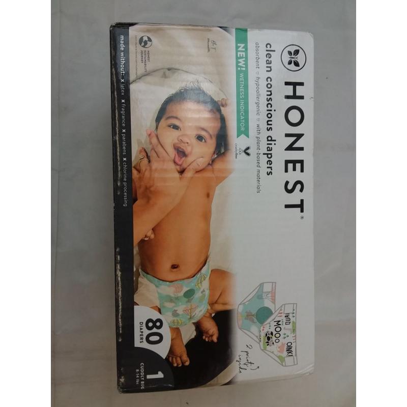 Disposable Diapers Above It All & Barnyard Babies - Size 1 - 80ct