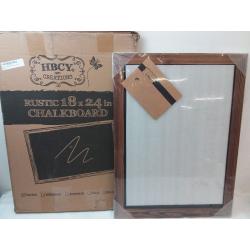 Rustic Chalkboard 18x24, Torched