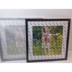 Picture frames (2) 19.25x19.25 Color Black