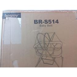 Besrey Bassinet for Baby, 3 in 1 Portable Baby Bassinets, Rocking Cradle Bed