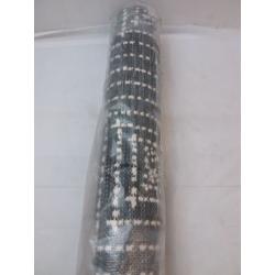 6' x 9' Outdoor Rug Diamond Pixel Black