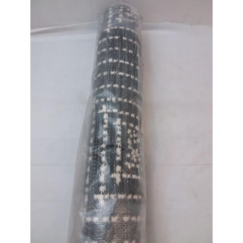 6' x 9' Outdoor Rug Diamond Pixel Black