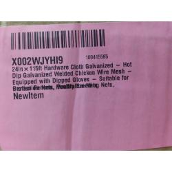 2'x115' welded chicken wire mesh w/ gloves