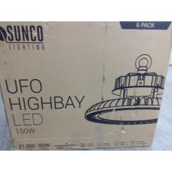 UFO Highbay Led Light Fixtures- 6 pack 150w