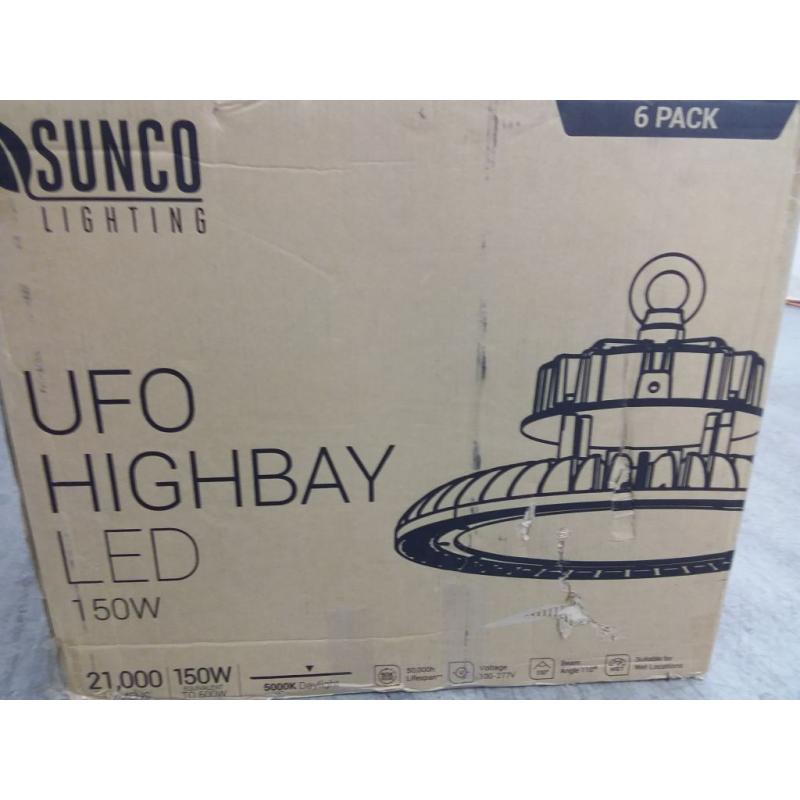 UFO Highbay Led Light Fixtures- 6 pack 150w