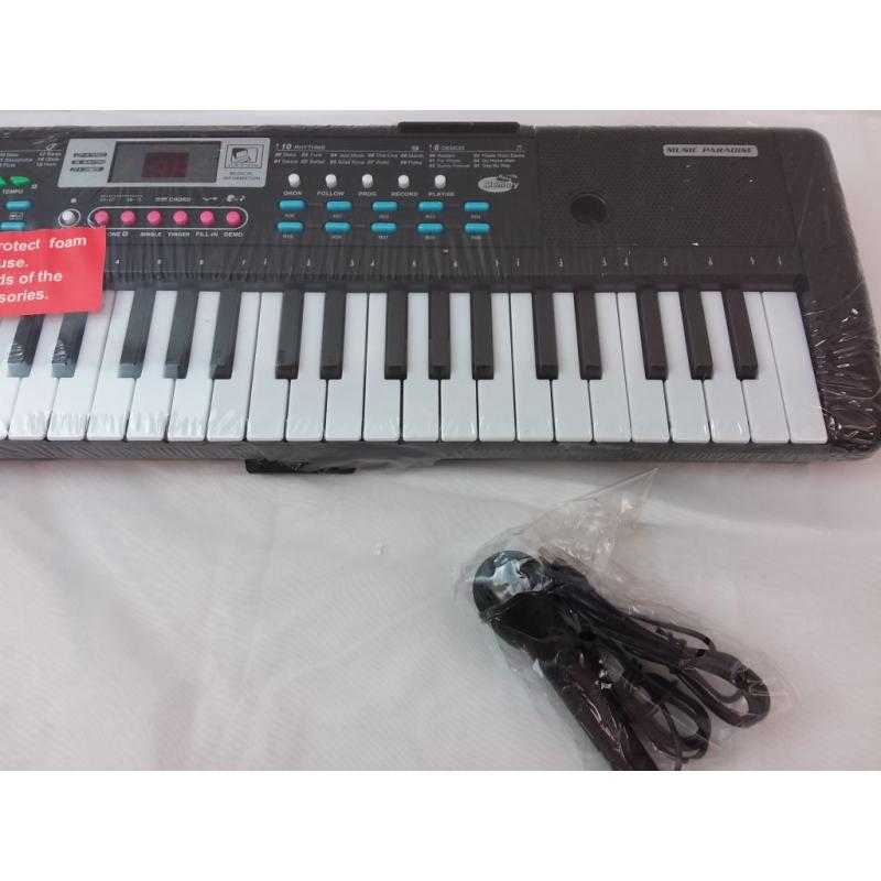 Keyboard Piano 61 Key Electric Piano Digital w/Microphone Electronic Keyboard