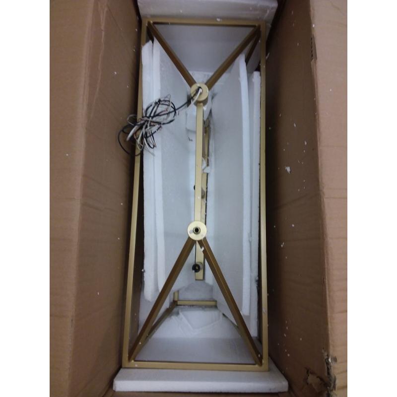 3 Light Kitchen Island Lantern- Gold