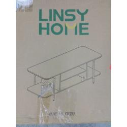 TV Stand with 3 Tier Open Storage Shelves