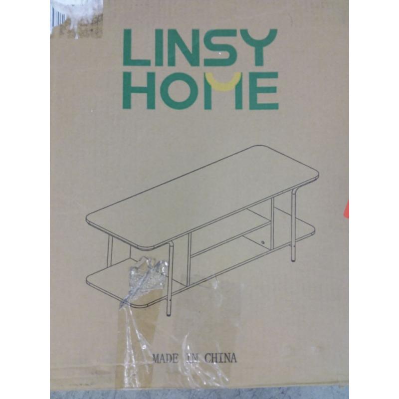 TV Stand with 3 Tier Open Storage Shelves