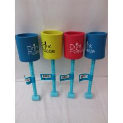 Comfy Essentials Swim, Drink Pool Toy Multi Color Floaty, Adults or Kids, Unisex