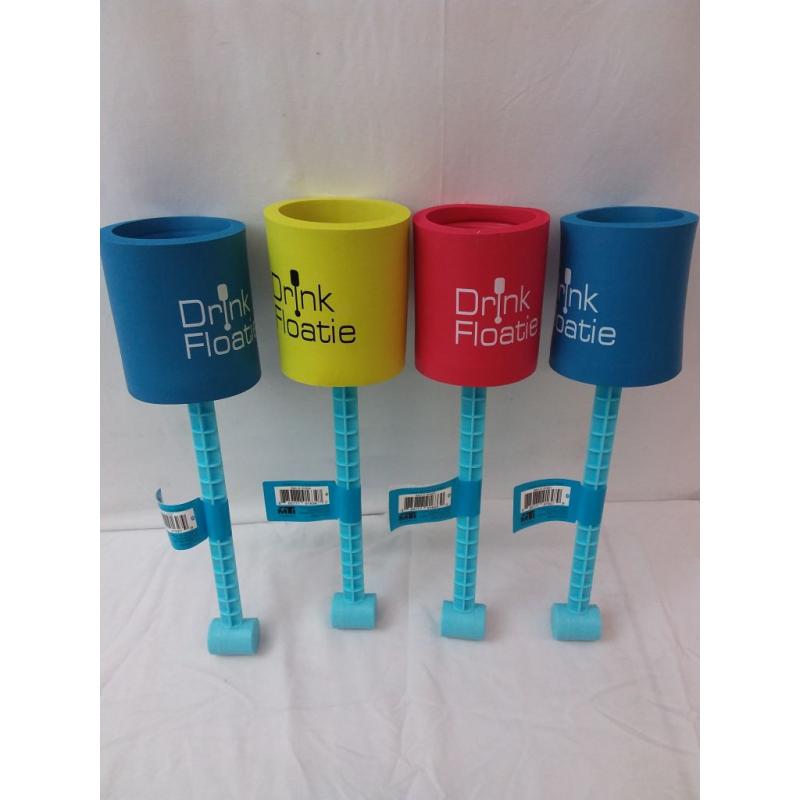 Comfy Essentials Swim, Drink Pool Toy Multi Color Floaty, Adults or Kids, Unisex