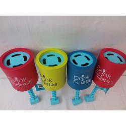 Comfy Essentials Swim, Drink Pool Toy Multi Color Floaty, Adults or Kids, Unisex