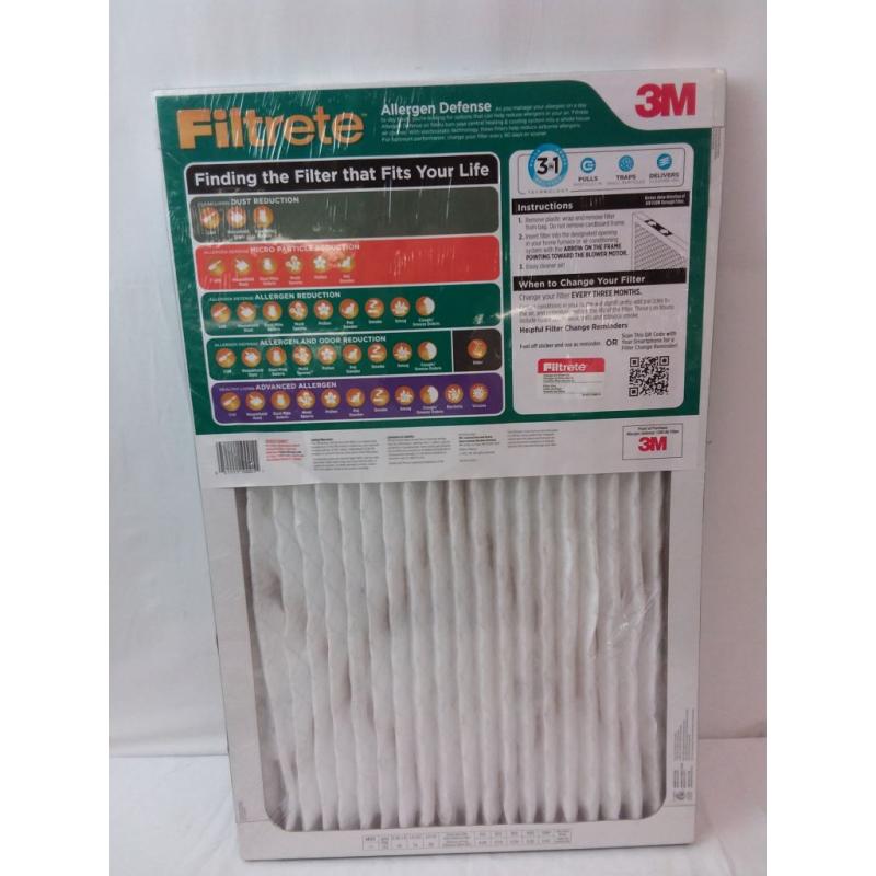 Filtrete 16x25x1, Allergen Reduction HVAC Furnace Air Filter, 1200 MPR, 1 Filter