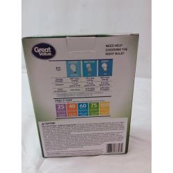 GREAT VALUE LED Light Bulbs 106 60W Soft White Dimmable