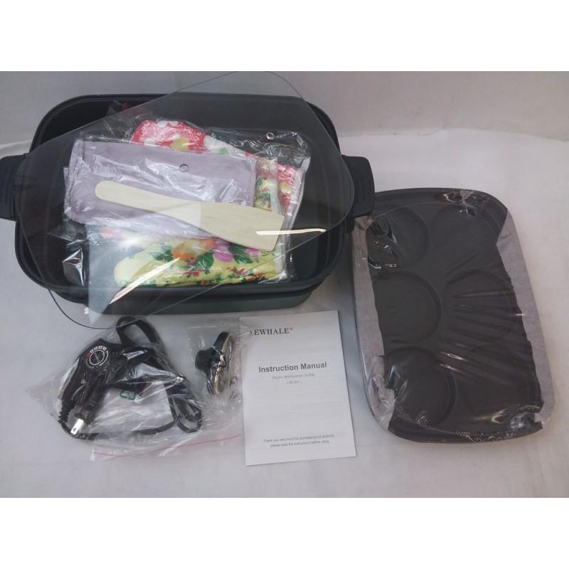 Aewhale Multifunctional Cooking Pot +2 Additional Griddle Pans