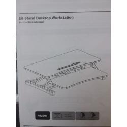 Standing Desk Workstation- Black