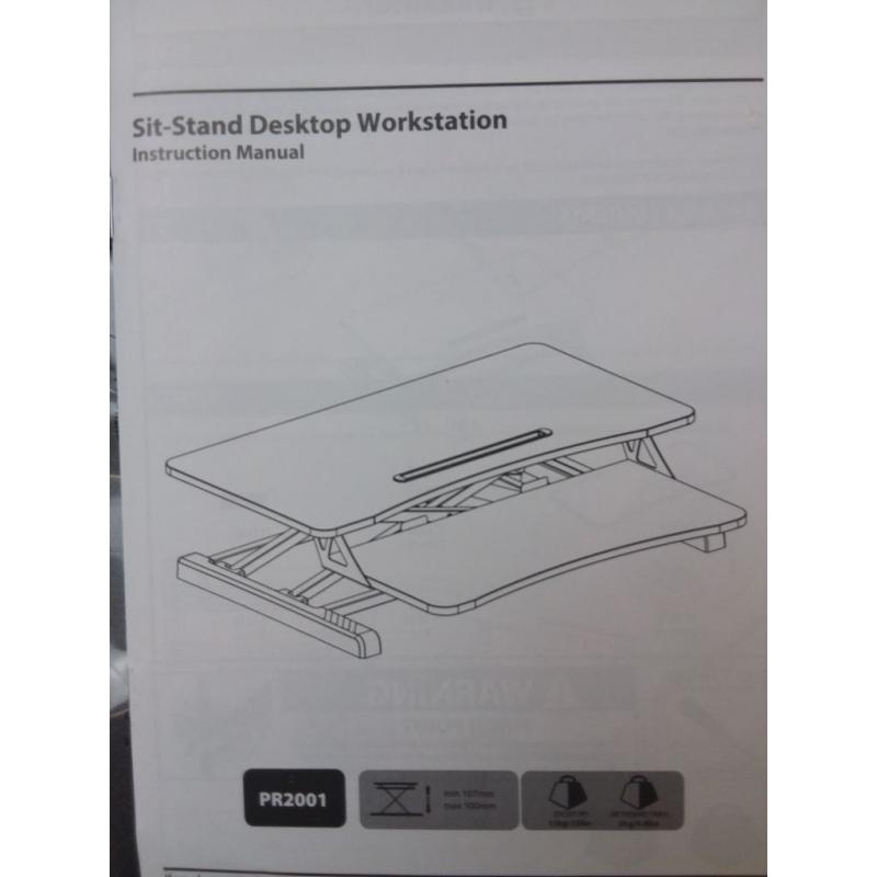 Standing Desk Workstation- Black