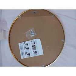 Huimei2Y Gold 19.7 Inch Circle Wall Mirror with Metal Frame for Vanity, Bathroom